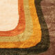 1970s Geometric Space Age Rug in Pure Wool. Made in Italy