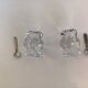 Crystal salt shakers daum