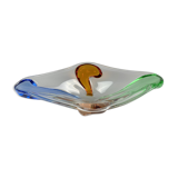 Art glass bowl by F. Zemek for Mstisov Glassworks, Rhapsody collection, Czechoslovakia 1950's