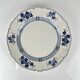 Round plate Terre de Fer KG Lunéville, model "Jane", blue, 1890-1915