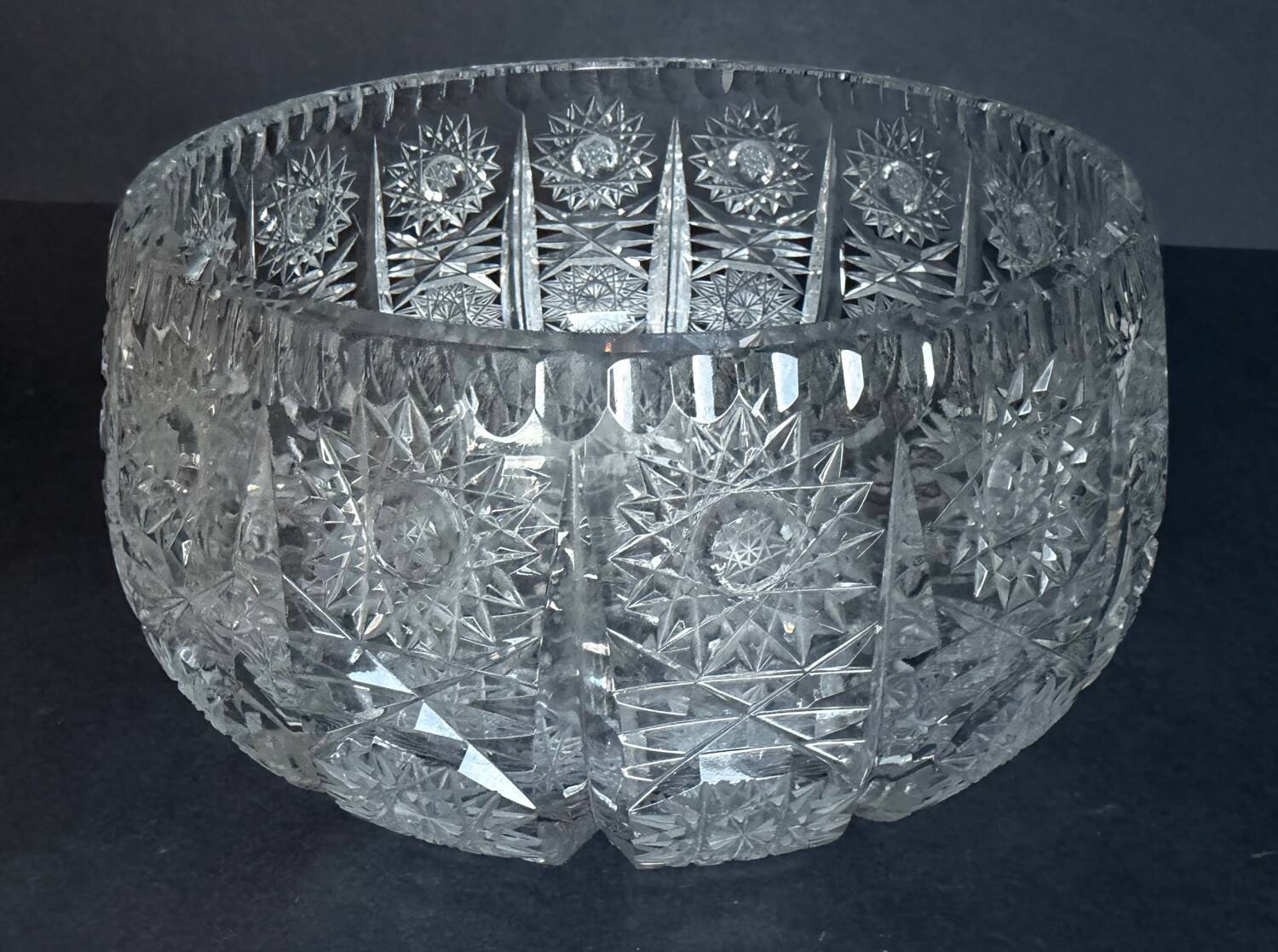 Cut crystal bowl
