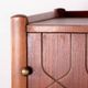 Swedish High Cabinet, Teak, Beech, Brass model Napoli, David Rosen 1960.
