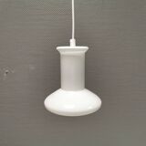 Double layered opal glass lamp, produced at Holmegaard Glassworks for Lyskaer Lighting, Denmark 70s