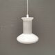 Lampe en verre opale à double couche, produite à Holmegaard Glassworks pour Lyskaer Lighting, Danemark, années 70