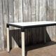 Grey wash Thonet Flex by Gerd Lange dining table – 130×80 cm | Mid-century design with character