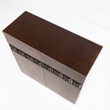 Brutalist geometrical seventies bar cabinet or high-board, Belgium