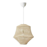 Suspension en cordage beige