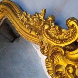 Miroir Louis XV bois doré ep XIX em - 144 cm
