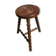 Tabouret en bois vintage