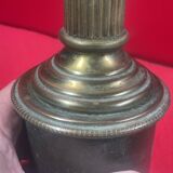 Large vintage brass and marble lamp base 41 cm socket height