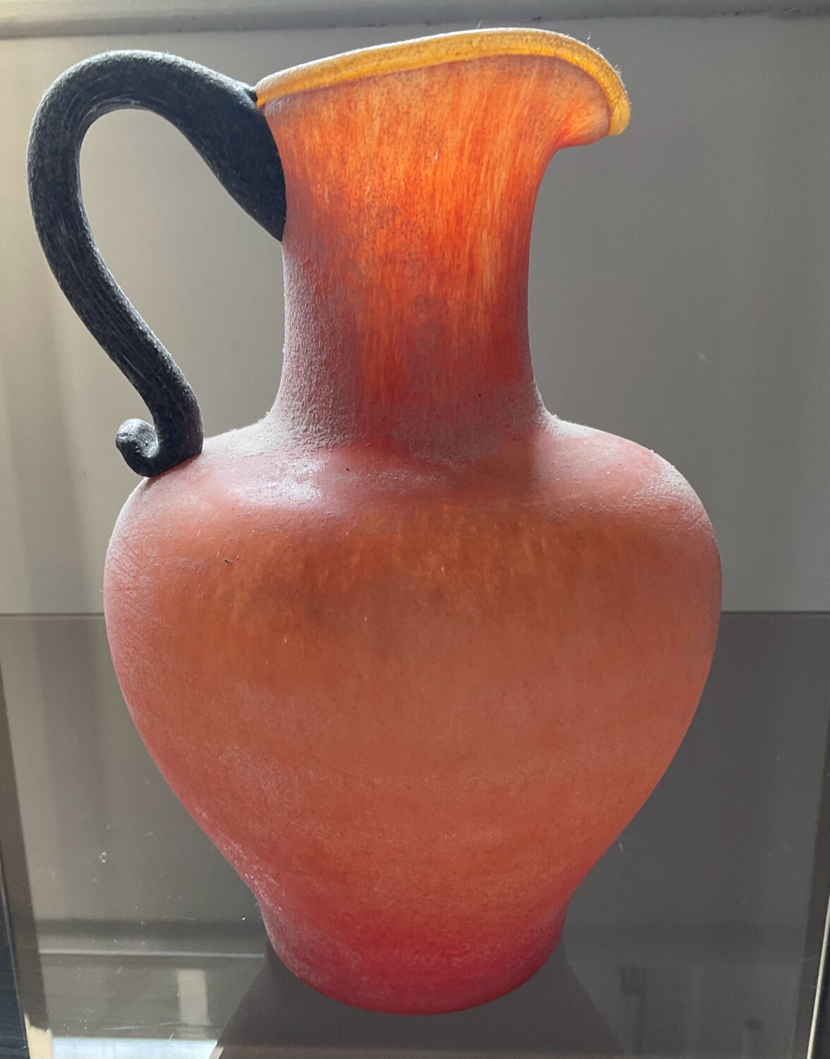 Vintage Scavo jug vase in Murano glass