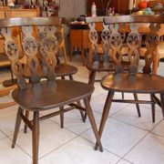 Set of 4 chairs Lucian Ercolani for Ercol Windsor of the 1960s mod.375
