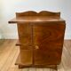 Veneer bedside table and handle flower art deco 30s