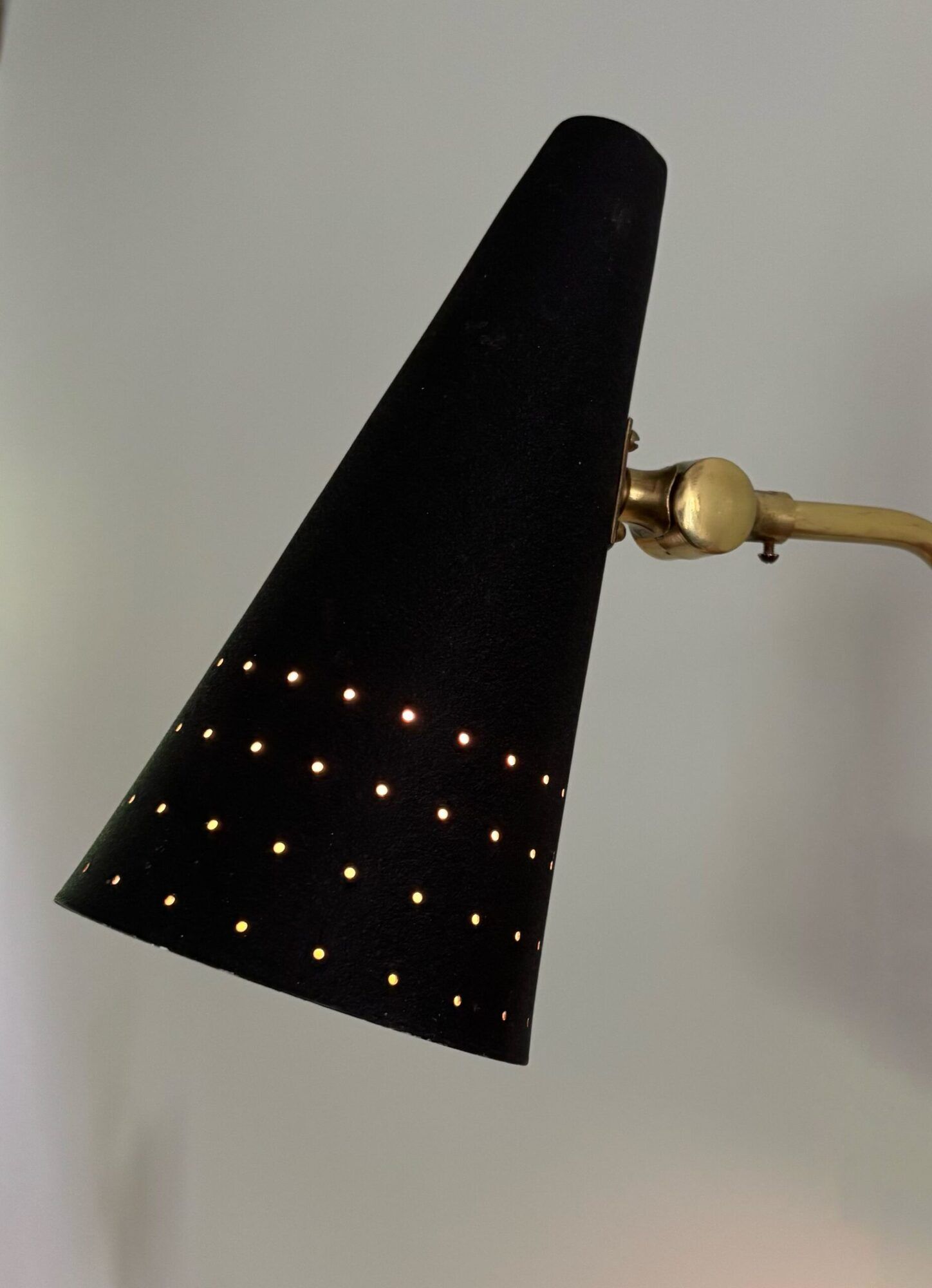 Rare, mid-century design wall lamp, Bergboms, Sweden