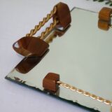 Art Deco chiseled mirror tray