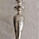 Pair of silver bronze torches, XIXth