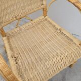 Rattan armchair 1950