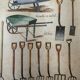 Lucien Dautrey, gardening tools, engraving, nineteenth century