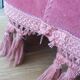 Fauteuil crapaud en velours rose
