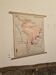 Old geography map / school map South America North America