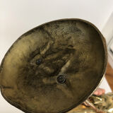 Hollywood Regency heron in golden brass 70s