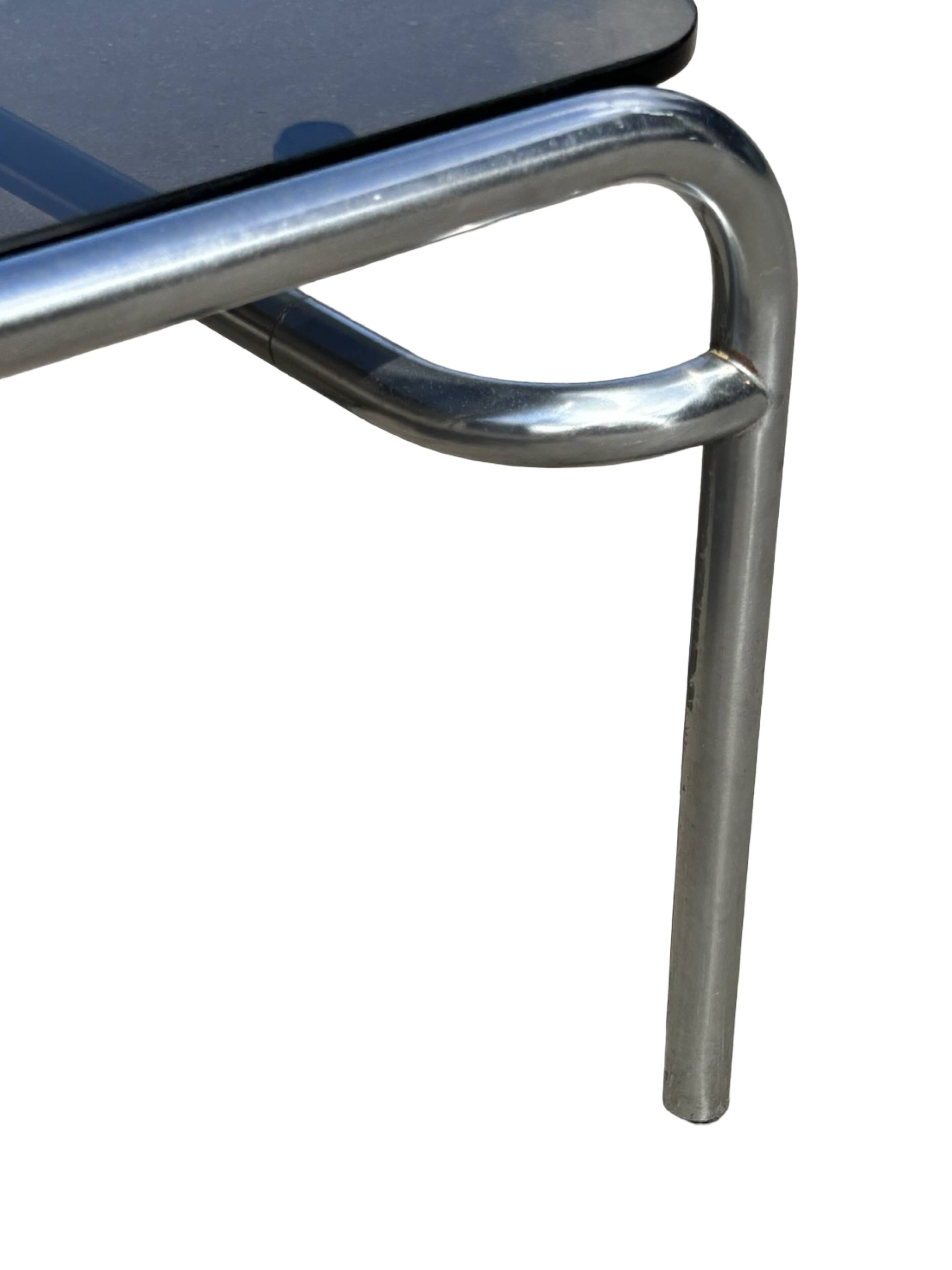 Vintage Coffee Table Walter Antonis TE41 Tubular Chrome ’t Spectrum 1974