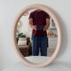 Vintage oval mirror from the 70s.