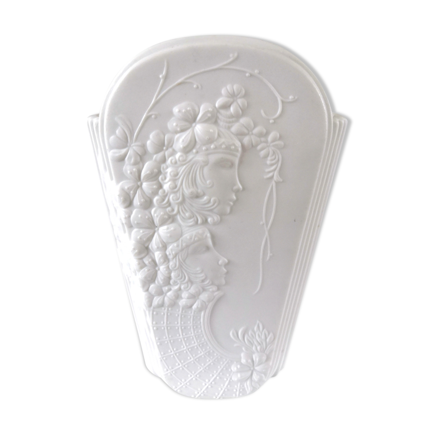 Kaiser vase 60s - 70s with women's faces