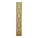 Tapis couloir vintage turc Oushak fait main en laine et coton jaune 59x378