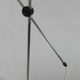 Balance floor lamp in chromed metal and black lacquered metal 60s