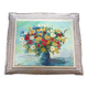 Old painting representing a bouquet of flowers