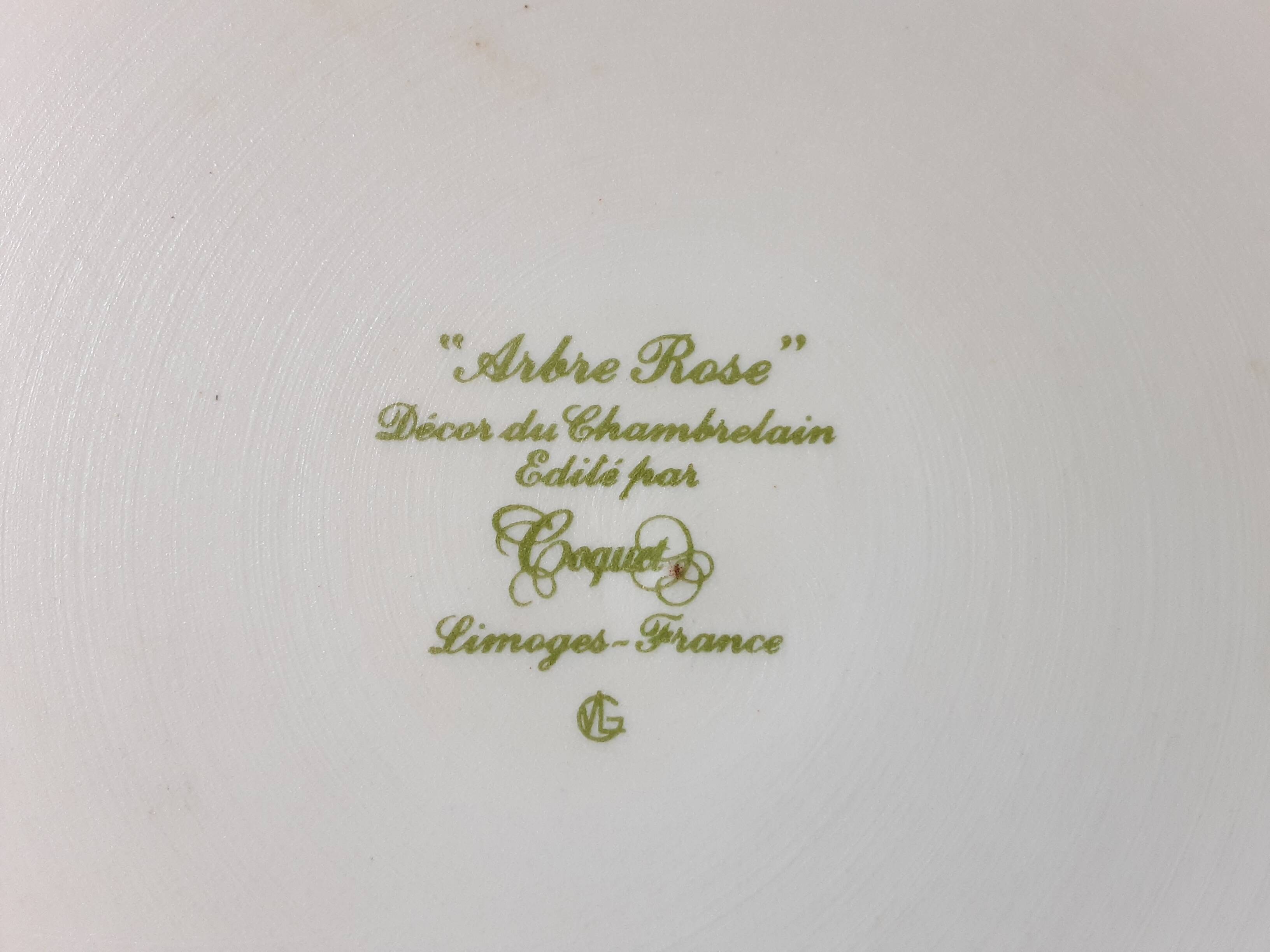 Large Limoges porcelain dish