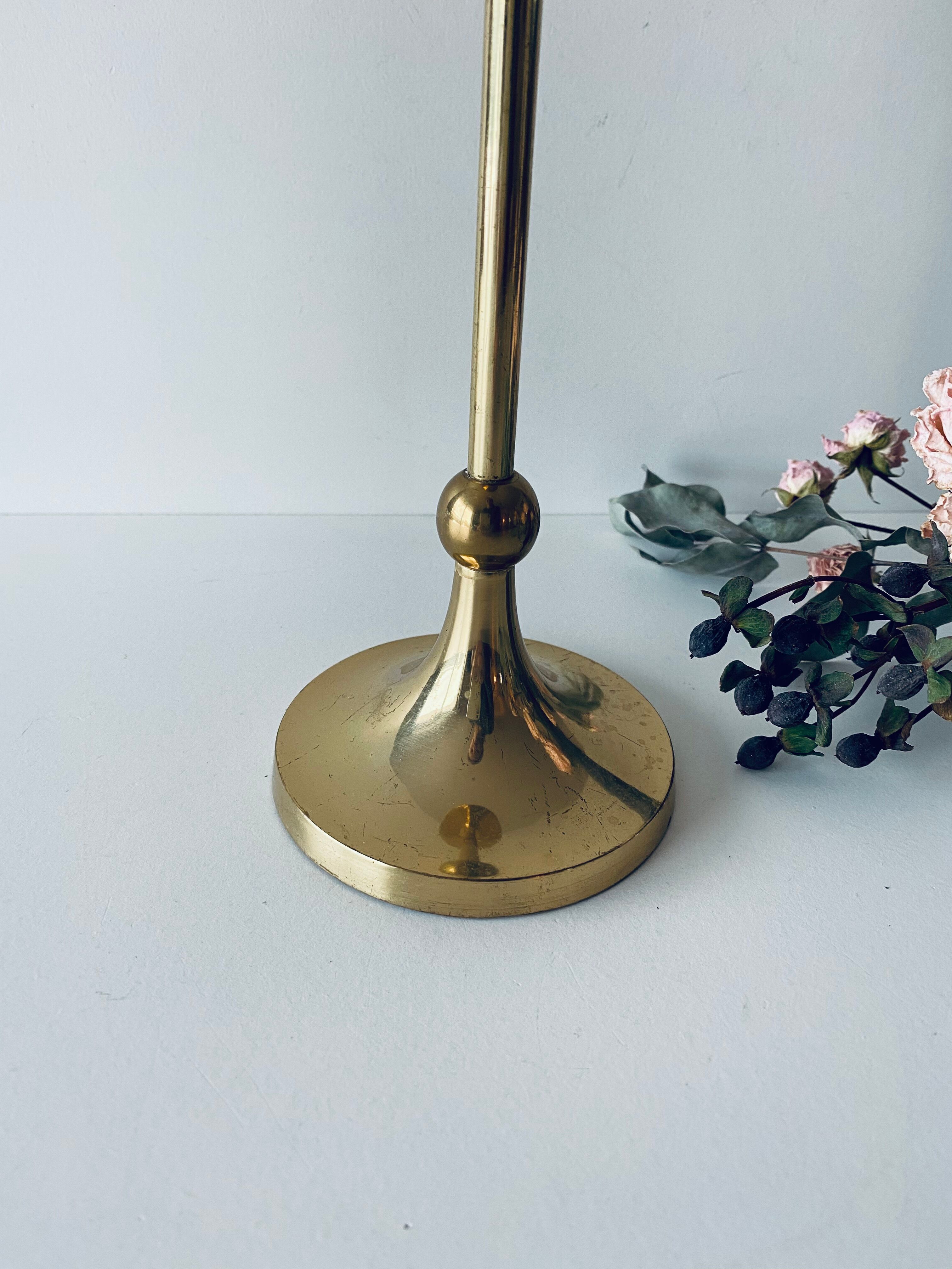 Golden brass candle door