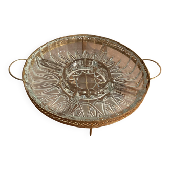 Plateau apériif aux motifs ouvragés