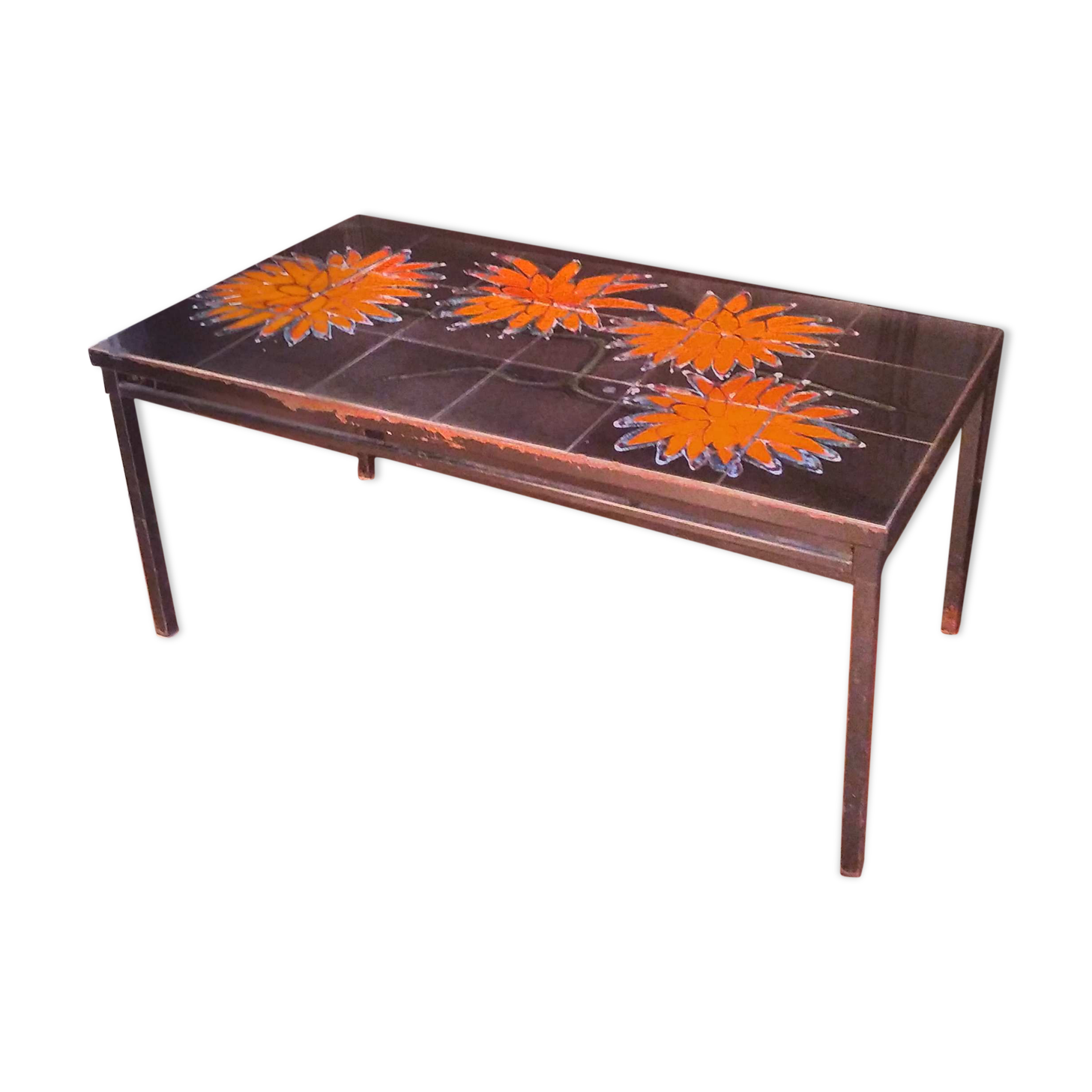 Table coffee ceramic tiles