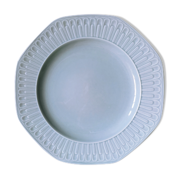 Octagonal earthenware dish