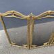 Brass fireplace fire screen 1900, French art nouveau spark screen with 4 shutters