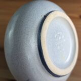 Small painted ball vase with numbered floral pattern