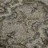 Overdyed Wool Vintage Handmade Carved Rug 166 cm x 266 cm