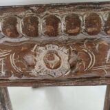 Miroir Shabby, cadre en bois sculpté