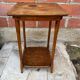 Table D’appoint Sellette Ancienne Bois Tourné Brut Décoration Vintage
