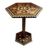 Small marquetry side table