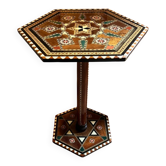 Small marquetry side table