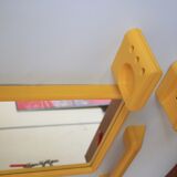 Italian space age plastic bathroom set, mirror