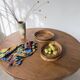 Round rattan and brass trays 1970 by Gabriella Crespi