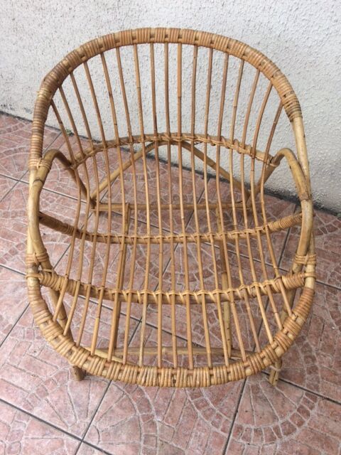 Rattan armchair