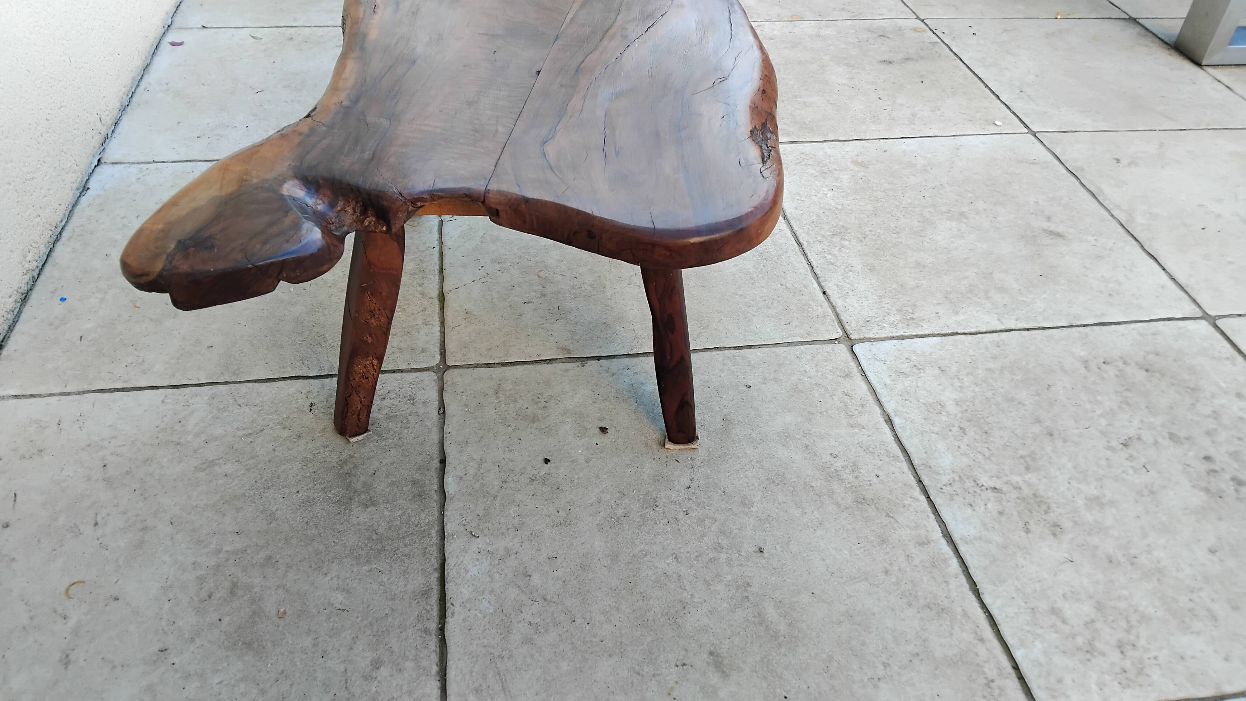 Vintage solid ornate coffee table
