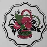 6 flat plates Boch Frères La Louvière. Melba