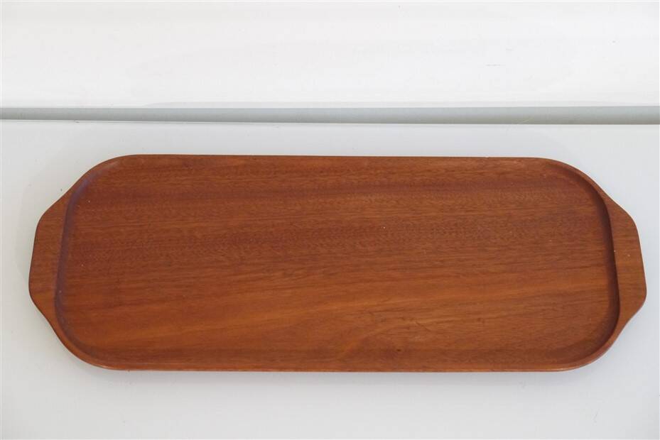 Vintage Scandinavian teak tray 1960