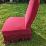 Fauteuil boudoir en velours